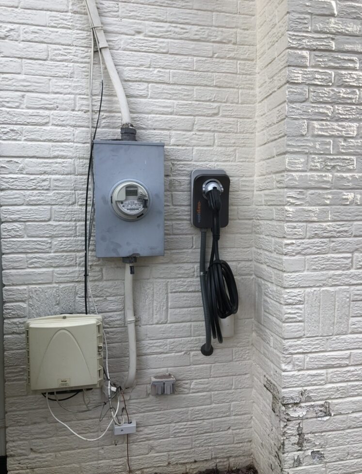 Home outdoor ev charger Alexandria VA