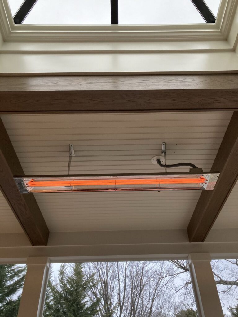 outdoor heater installation residential electrician Alexandria VA 