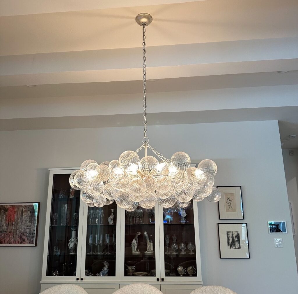 dining room chandelier installation Aldie VA