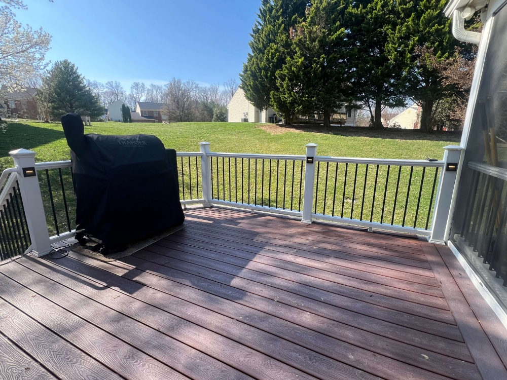 Deck restoring outdoor lighting montclair va residential electrician